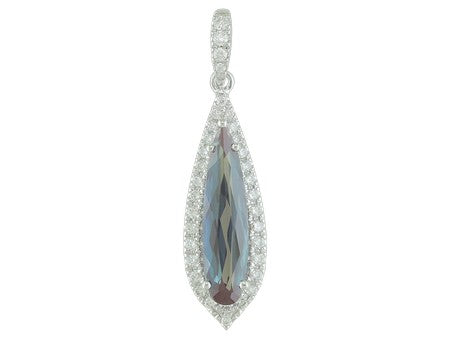 14KY Created Alexandrite Dia Dia-P21285
