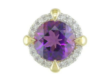 10KY+W Amethyst Dia Dia-P21469