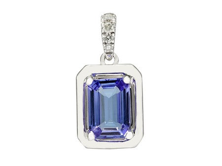 14KW London Blue Topaz Dia Dia-P21763