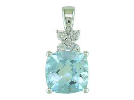 14KY London Blue Topaz Dia Dia-PE1394