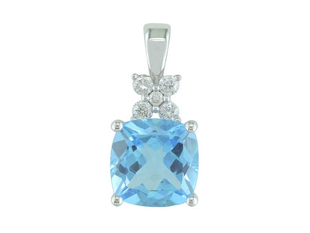 14KY London Blue Topaz Dia Dia-PE1394