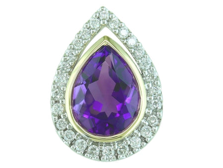 14KW Created Alexandrite Dia Dia-PE1907