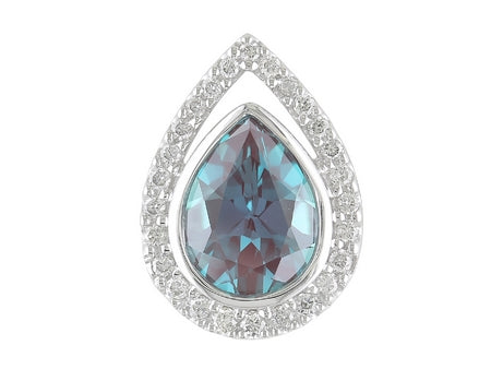 14KW Created Alexandrite Dia Dia-PE1907