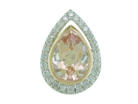 14KW Created Alexandrite Dia Dia-PE1907