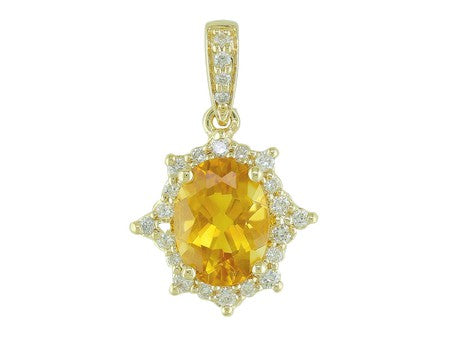 14KY London Blue Topaz Dia Dia-PE3876