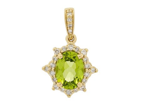 14KY London Blue Topaz Dia Dia-PE3876