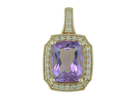 14KP Pink Amethyst Dia Dia-PE3892