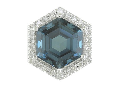14KY London Blue Topaz Dia Dia-PE3922