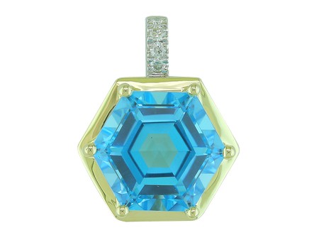 14KTT Created Alexandrite Dia Dia-PE3924