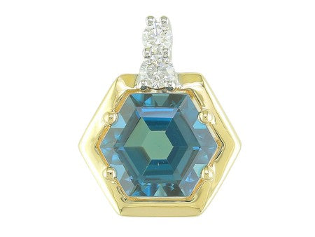 14KTT Amethyst Dia Dia-PE3926