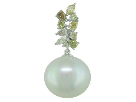 14KW South Sea Pearl Nature Fancy Color Diamond Nature Fancy Color Diamond-PG3549