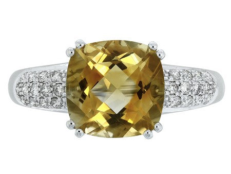 14KW London Blue Topaz Dia Dia-R14943