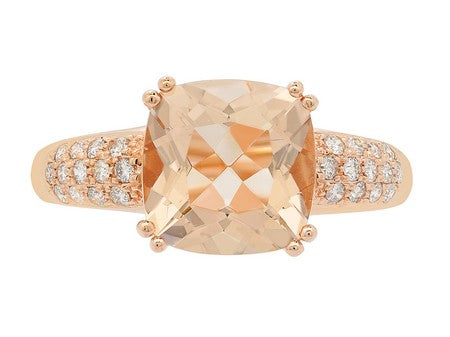 14KW London Blue Topaz Dia Dia-R14943