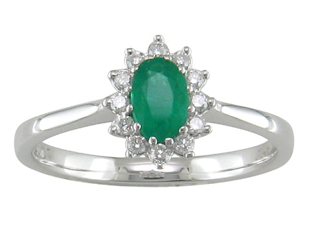 14KY Created Alexandrite Dia Dia-R15521