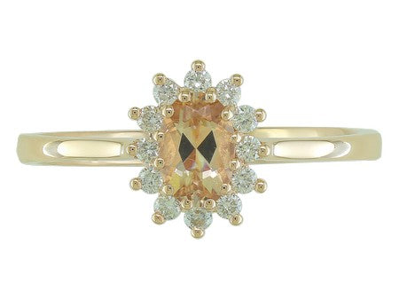 14KY Created Alexandrite Dia Dia-R15521