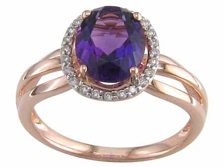 14KW Peridot Dia Dia-R17347