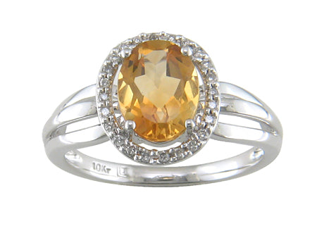 14KW Peridot Dia Dia-R17347