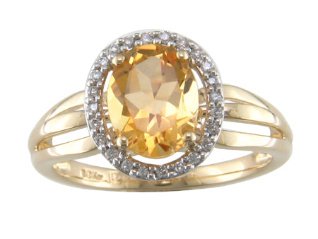 14KW Peridot Dia Dia-R17347