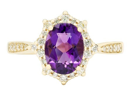 14KW London Blue Topaz Dia Dia-R28786