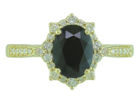 14KW London Blue Topaz Dia Dia-R28786