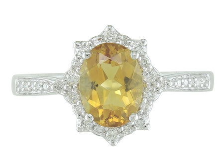 14KW London Blue Topaz Dia Dia-R28786