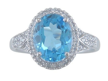 14KW B-Topaz Dia Dia-R30237