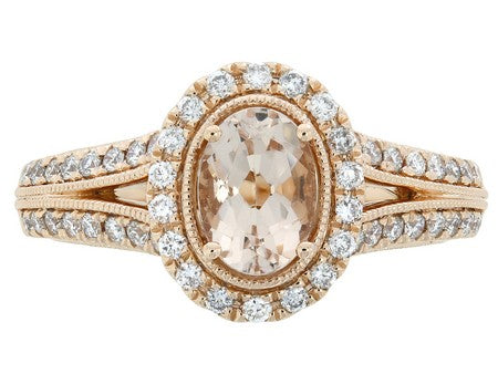 18KP Morganite Dia Dia-R33569