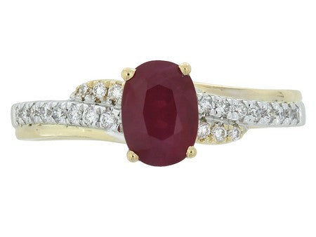 18KTT Ruby Dia Dia-R33758