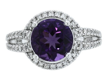 14KW Amethyst Dia Dia-R34379