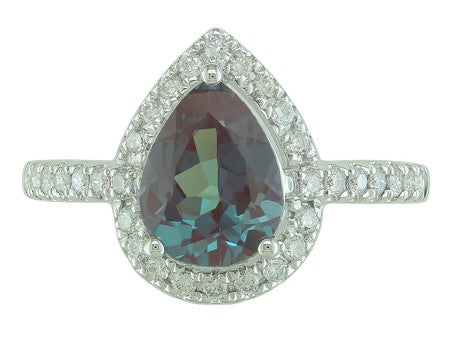 14KW Aquamarine Dia Dia-R34381