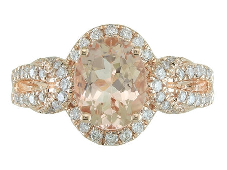 14KP Morganite Dia Dia-R34597