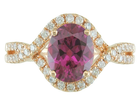 14KY Peridot Dia Dia-R34772