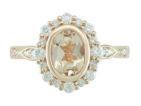 14KP Morganite Dia Dia-R34780