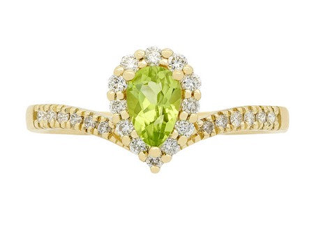 14KY London Blue Topaz Dia Dia-R34814