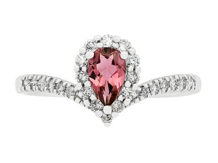 14KY London Blue Topaz Dia Dia-R34814