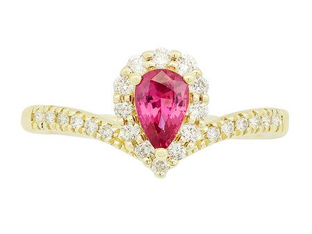 14KY London Blue Topaz Dia Dia-R34814