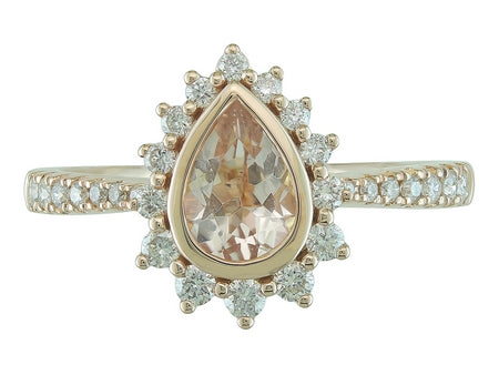 14KY London Blue Topaz Dia Dia-R34820