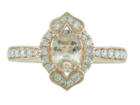 14KP Morganite Dia Dia-R34824