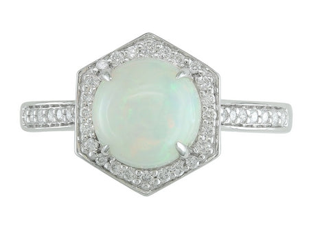 14KW Opal Dia Dia-R34843