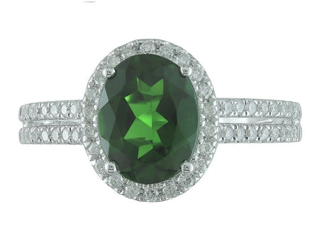 14KW Chrome Diopside Dia Dia-R34873