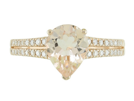 14KW Rhodolite Garnet Dia Dia-R35349