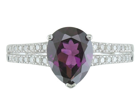 14KW Rhodolite Garnet Dia Dia-R35349