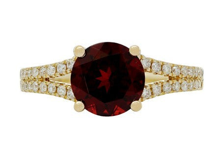 14KY Created Alexandrite Dia Dia-R35352