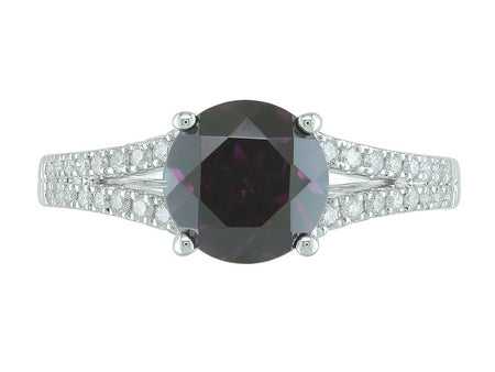 14KY Created Alexandrite Dia Dia-R35352