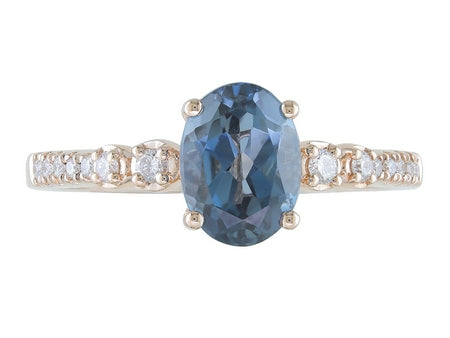 14KY Peridot Dia Dia-R35363