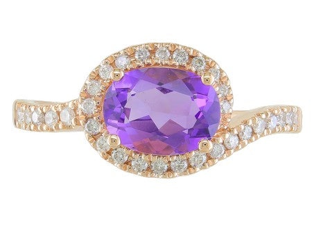 14KW Rhodolite Garnet Dia Dia-R35366