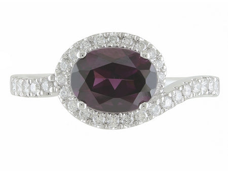 14KW Rhodolite Garnet Dia Dia-R35366