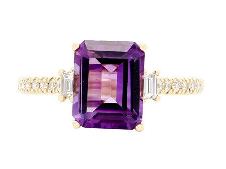 14KW London Blue Topaz Dia Dia-R35367