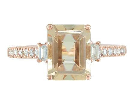 14KW London Blue Topaz Dia Dia-R35367