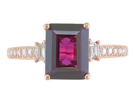 14KW London Blue Topaz Dia Dia-R35367